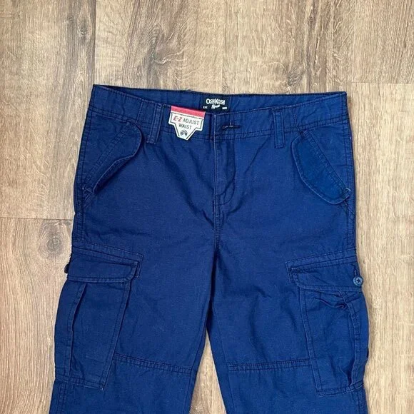 NEW OshKosh Navy Blue Cargo Pants Sz 12 - Picture 3 of 12